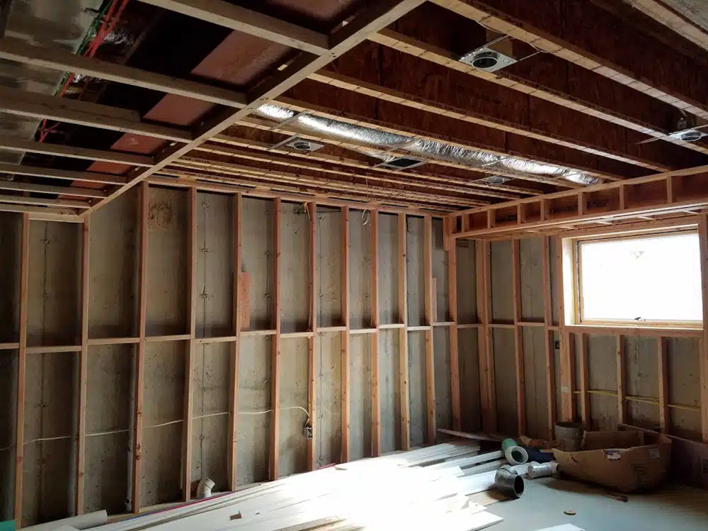 Room remodel in residential home in Brookfield, CT.