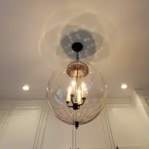 lighting in residential home in Brookfield, CT.