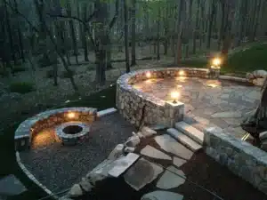Backyard in Brookfield, CT